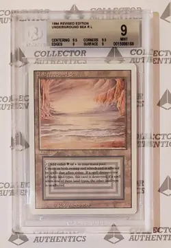 Magic the Gathering Revised Underground Sea BGS 9 QUAD MINT 9.5/9.5/9/9 - Image 1
