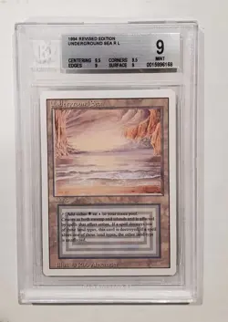 Magic the Gathering Revised Underground Sea BGS 9 QUAD MINT 9.5/9.5/9/9 - Image 2