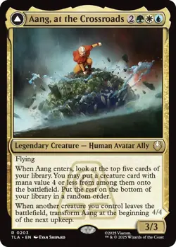 Aang, at the Crossroads Avatar: The Last Airbender - Near Mint Foil - Image 1