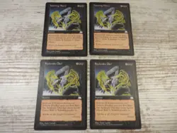 4x Haunting Misery - Weatherlight - NM/EX - 2x English 2x German - OOP MTG - Image 1