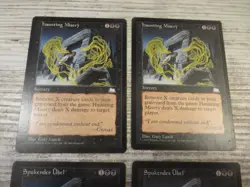 4x Haunting Misery - Weatherlight - NM/EX - 2x English 2x German - OOP MTG - Image 2