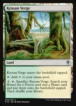 MTG Krosan Verge Commander 2016 Uncommon NM/M - Image 1