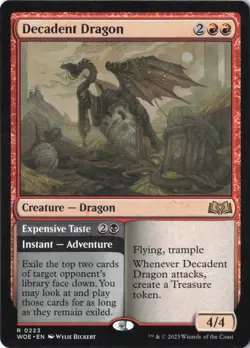 Decadent Dragon R Wilds of Eldraine 223 NM - Image 1