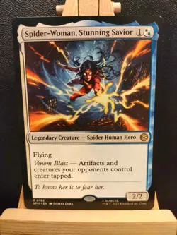 Spider-Woman, Stunning Savior - Marvel's Spider-Man - Rare - NM (see pics) MTG - Image 1