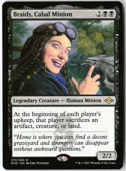 Braids, Cabal Minion 273 Rare Modern Horizons 2 NM/LP MTG - Image 1