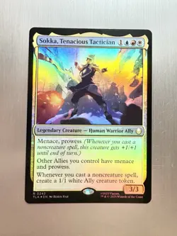 Sokka, Tenacious Tactician - 242 - MTG Avatar: The Last Airbender - Rare - FOIL - Image 1