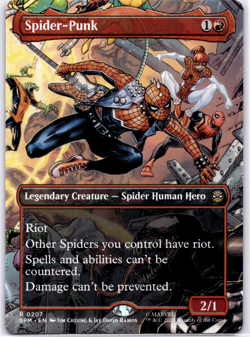 Spider-Punk Borderless NM MTG - Image 1