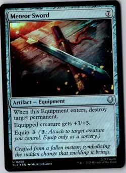 MTG, Meteor Sword NM Foil Avatar The Last Airbender - Image 1