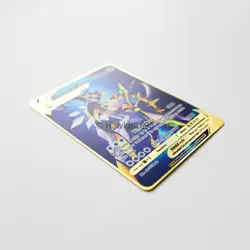 Arceus VMAX Gold Metal Card - Fan-Made Pokemon Collectible gift display - Image 2