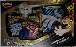 Pokemon TCG Crown Zenith Unown V & Lugia v Special Collection Sealed Pokemon - Image 1