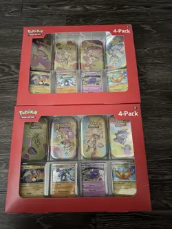 Pokemon TCG Scarlet & Violet 151 Mini Tin 4-Pack Lot of 2 Sam’s Club Sealed - Image 1