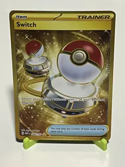 Pokemon Switch 206/165 Scarlet & Violet 151 Gold Hyper Rare NM Condition - Image 1