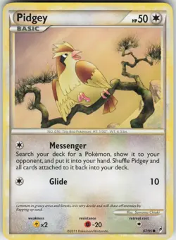 Pokemon Pidgey 67/95 Call of Legends Common LP - Image 1