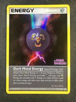 Pokemon TCG 97/110 Dark Metal Energy EX Holon Phantoms Reverse Holo NM/LP - Image 1