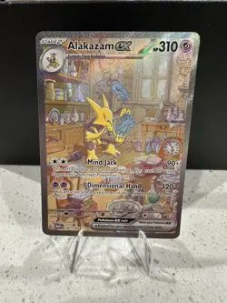 Alakazam EX 201/165 Scarlet & Violet 151 SIR Pokemon TCG NM - Image 1