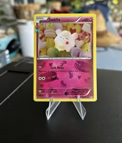 Pokemon TCG Holo Ultra Rare Swirlix RC19/RC32 Radiant Collection Generations - Image 1