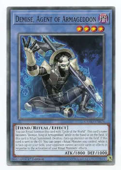 Demise, Agent of Armageddon CYHO-EN028 Common Yu-Gi-Oh Card 1st Edition New - Image 1