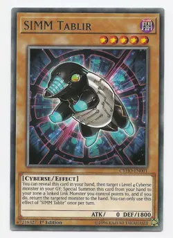 SIMM Tablir CYHO-EN001 Rare Yu-Gi-Oh Card English 1st Edition New - Image 1