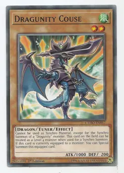 Dragunity Couse CYHO-EN017 Common Yu-Gi-Oh Card English 1st Edition New - Image 1