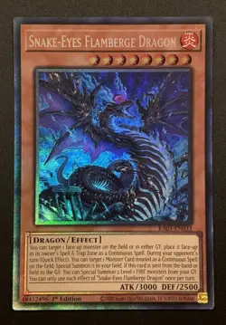 Snake-Eyes Flamberge Dragon - RA03-EN033 - Collector's Rare - 1st Ed - YuGiOh - Image 1