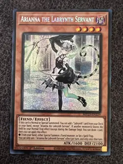 Yugioh Arianna the Labrynth Servant MP23-EN229 Prismatic Secret Rare 1st Ed NM - Image 1