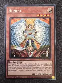 Yugioh Honest VASM-EN046 Collector's Rare 1st Edition NM - Image 1