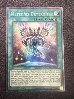 Yugioh Meteonis Drytron GEIM-EN032 Collector's Rare 1st Edition Near Mint - Image 1