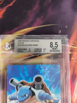 Pokemon Card Japan Zukan Bandai Carddass BGS Beckett 8.5 Blastoise Prism Turtok - Image 4