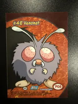 Topps 2000 Pokemon Venonat Clear Card #PC6 TV Animation Blue Label - Image 3