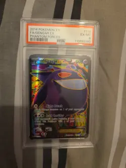 PSA 6 Gengar EX (114 Full Art) 114/119 XY - Phantom Forces Holo Pokemon Card - Image 1