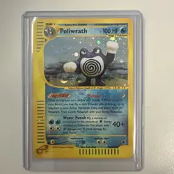 Poliwrath Holo 24/165 Expedition Base Set Pokemon Card 2002 LP - Image 1