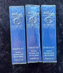 LOT 3 SETS~Star Trek CCG White Border Edition Sealed Starter Deck Box 60 cards! - Image 3
