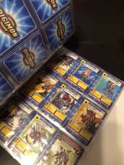 Collection Of Digimon Cards In Binder With Protective Sleeves - Image 2