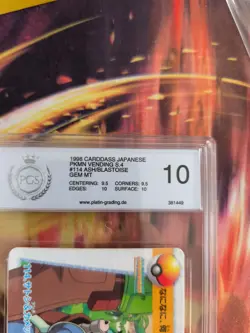 Pokemon Card 114 Blastoise Ash Carddass Vending Turtok Japanese PSA / PGS 10 - Image 4