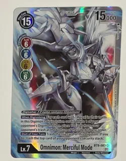 Omnimon: Merciful Mode BT9-083 SR FOIL M/NM Digimon Card Game - Image 1