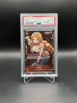 Nami (Tournament Pack Vol. 3) [Winner] ST01-007 One Piece Promotion Card PSA 10 - Image 1