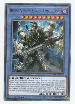 Demise, Supreme King of Armageddon CYHO-EN030 Rare Yu-Gi-Oh Card 1st Edition New - Image 1