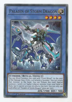 Paladin of Storm Dragon CYHO-EN031 Rare Yu-Gi-Oh Card English 1st Edition New - Image 1