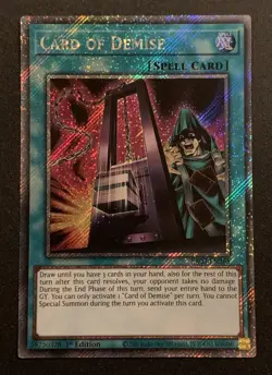 Card of Demise - RA03-EN265 - Platimun Secret Rare - 1st Edition - YuGiOh - Image 1