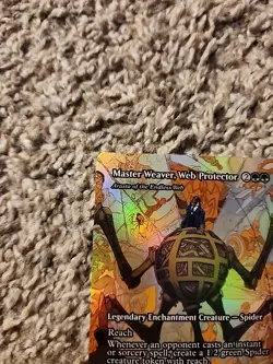 1x Master Weaver, Web Protector Borderless Foil (Marvel Eternal Legal) M0032 - Image 2