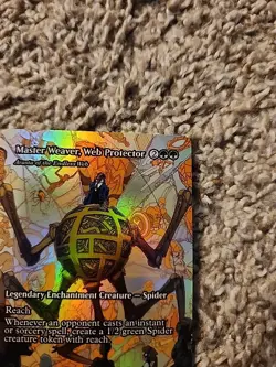 1x Master Weaver, Web Protector Borderless Foil (Marvel Eternal Legal) M0032 - Image 3