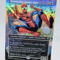 Spectacular Spider-Man (Borderless Foil) Near Mint NM MTG R 0014 Single - Image 4