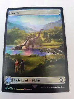 MTG - FOIL Plains - Jurassic Park - Double Sided - Image 1