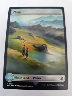 MTG - FOIL Plains - Jurassic Park - Double Sided - Image 2