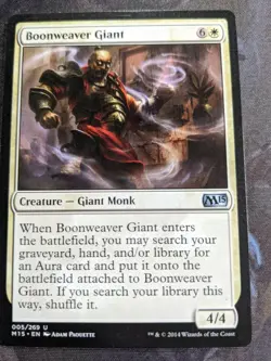 MTG Boonweaver Giant Magic 2015 005/269 Regular Uncommon Near Mint NM M15 - Image 1