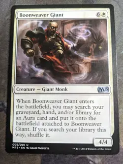 MTG Boonweaver Giant Magic 2015 005/269 Regular Uncommon Near Mint NM M15 - Image 2