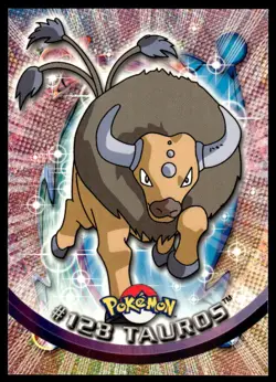 Pokemon TCG #128 Tauros Topps Series 3 - Image 1