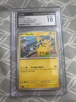 Pikachu Black Star Promos World Championships PSA 10 GEM MINT CGC!! - Image 1