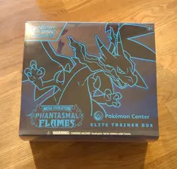 Sealed! Pokemon TCG Phantasmal Flames Pokemon Center Elite Trainer Box PKC ETB - Image 1