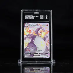 2021 Pokemon Sword & Shield Shining Fates #SV107 Full Art Charizard VMax TAG 9 - Image 1